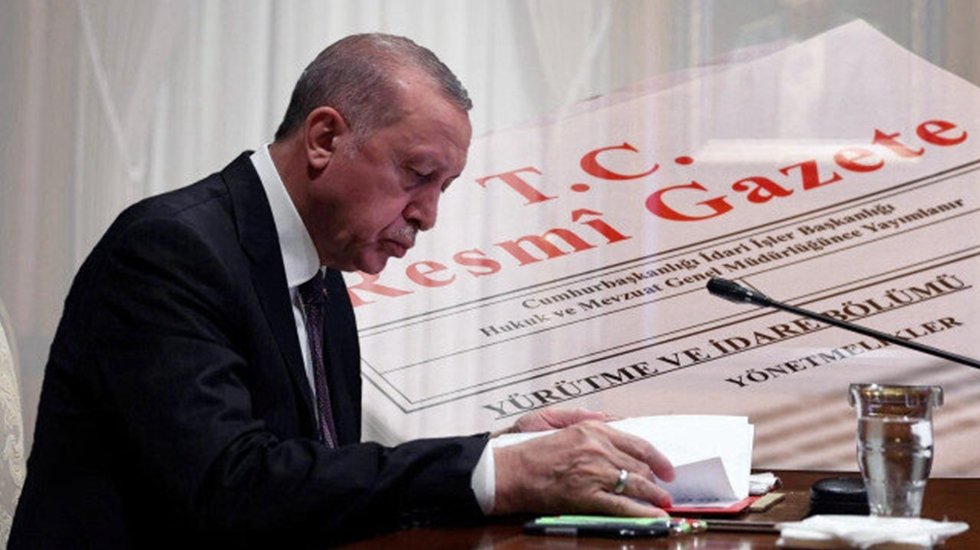 Erdoğan'ın g&ouml;revden alma ve atama kararları Resmi Gazete'de