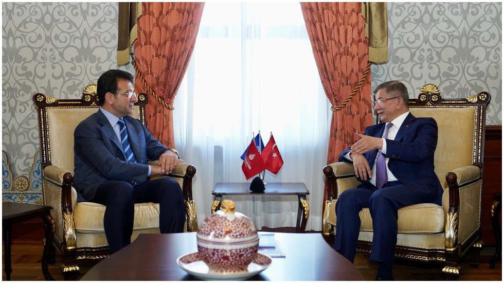 Davutoğlu'ndan İmamoğlu'na ziyaret...