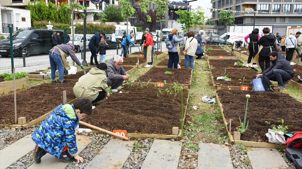 Kadık&ouml;y bostanlarında ilk fideler toprakla buluştu...