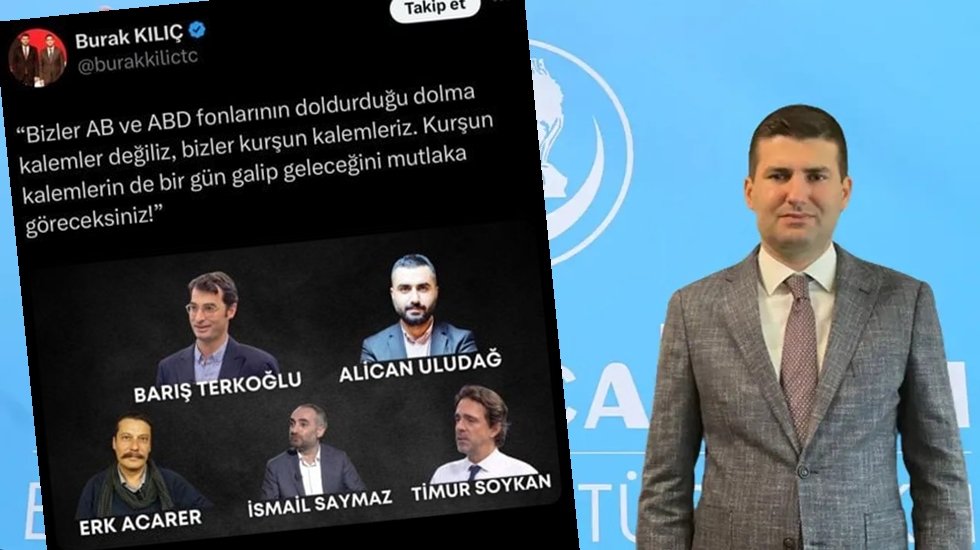 &Uuml;lk&uuml; Ocakları Genel Başkan Yardımcısı Burak Kılı&ccedil;'tan gazetecilere 'kurşun' g&ouml;ndermeli tehtit...