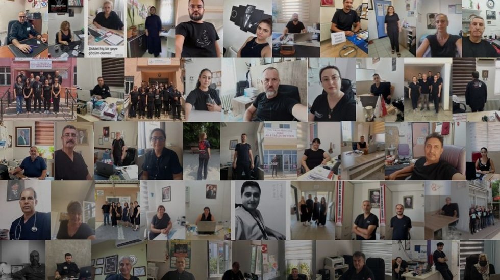 Aile hekimleri her pazartesi g&uuml;n&uuml; siyah giyinerek hasta g&ouml;r&uuml;yor...