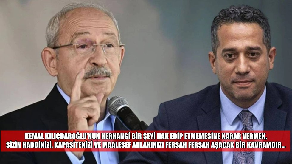 Kılı&ccedil;daroğlu&rsquo;nun danışmanından Ali Mahir Başarır&rsquo;a sert tepki&hellip;