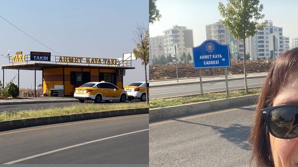 Ahmet Kaya Caddesi'nden sonra Ahmet Kaya Taksi Durağı....