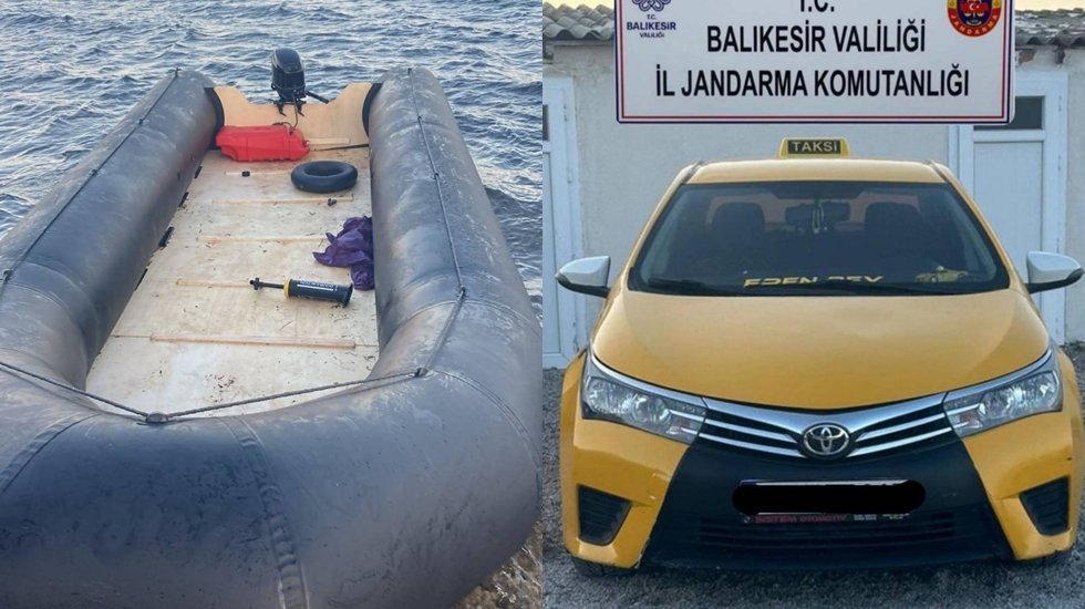 Ayvalık&rsquo;ta jandarma 42 g&ouml;&ccedil;men ve 1 organizat&ouml;r yakaladı