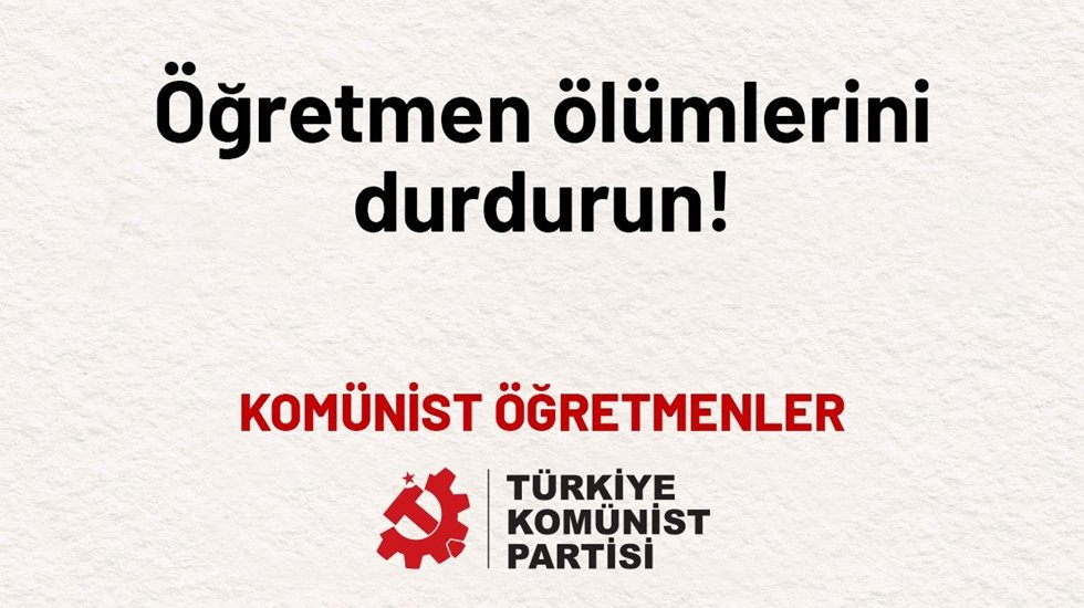 Kom&uuml;nist &Ouml;ğretmenlerden a&ccedil;ıklama...