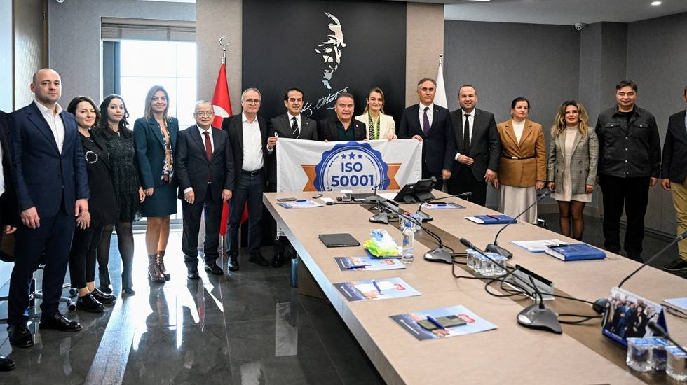 Antalya B&uuml;y&uuml;kşehir Belediyesi ISO 50001 belgesini teslim aldı...