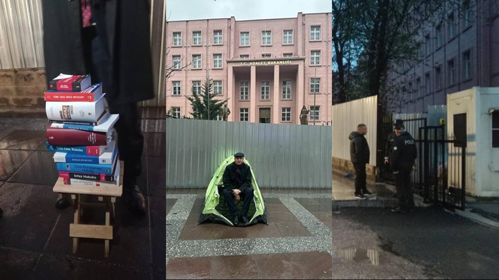 CHP'li Tanal, tutuklu &ouml;ğrenciler i&ccedil;in Bakanlık &ouml;n&uuml;nde n&ouml;bete başladı! Polisten jet hızında m&uuml;dahale geldi